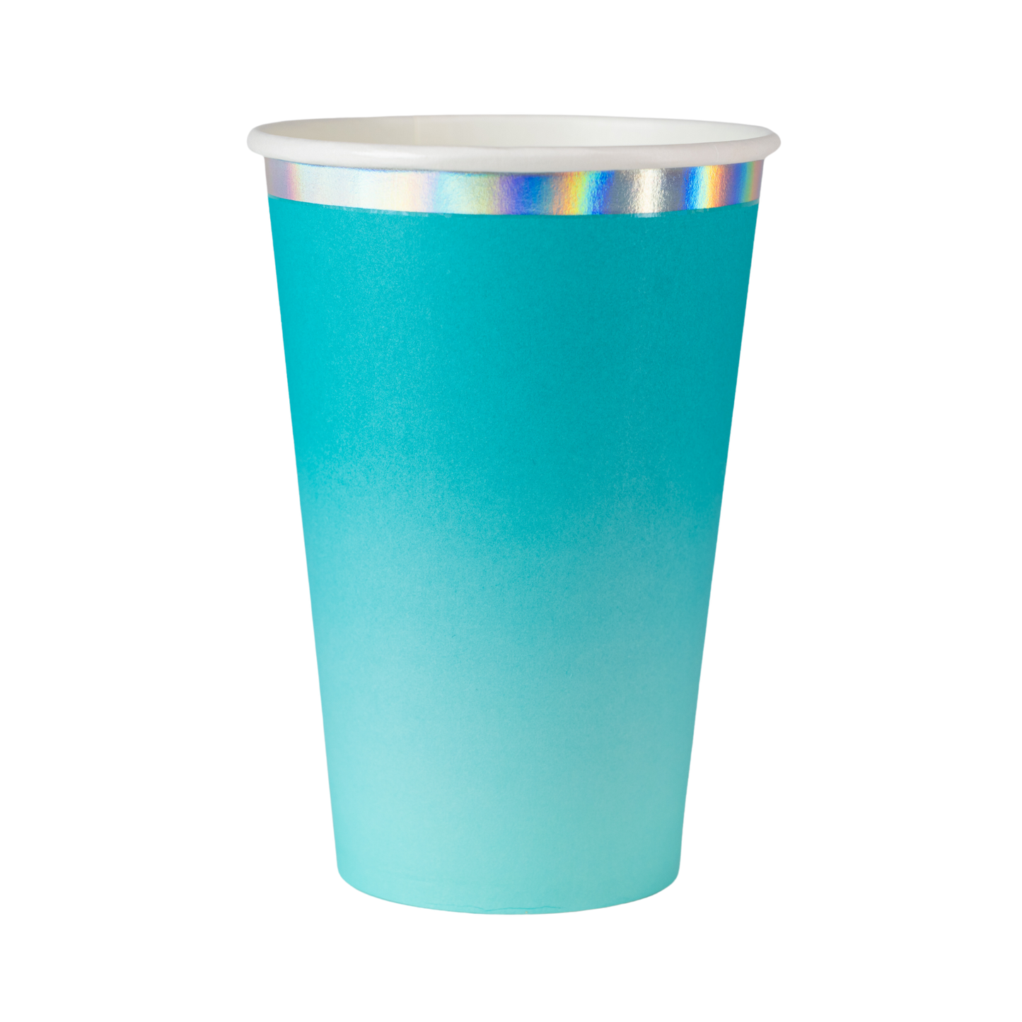 Fiesta Everyday Foil Paper Cups - Aqua