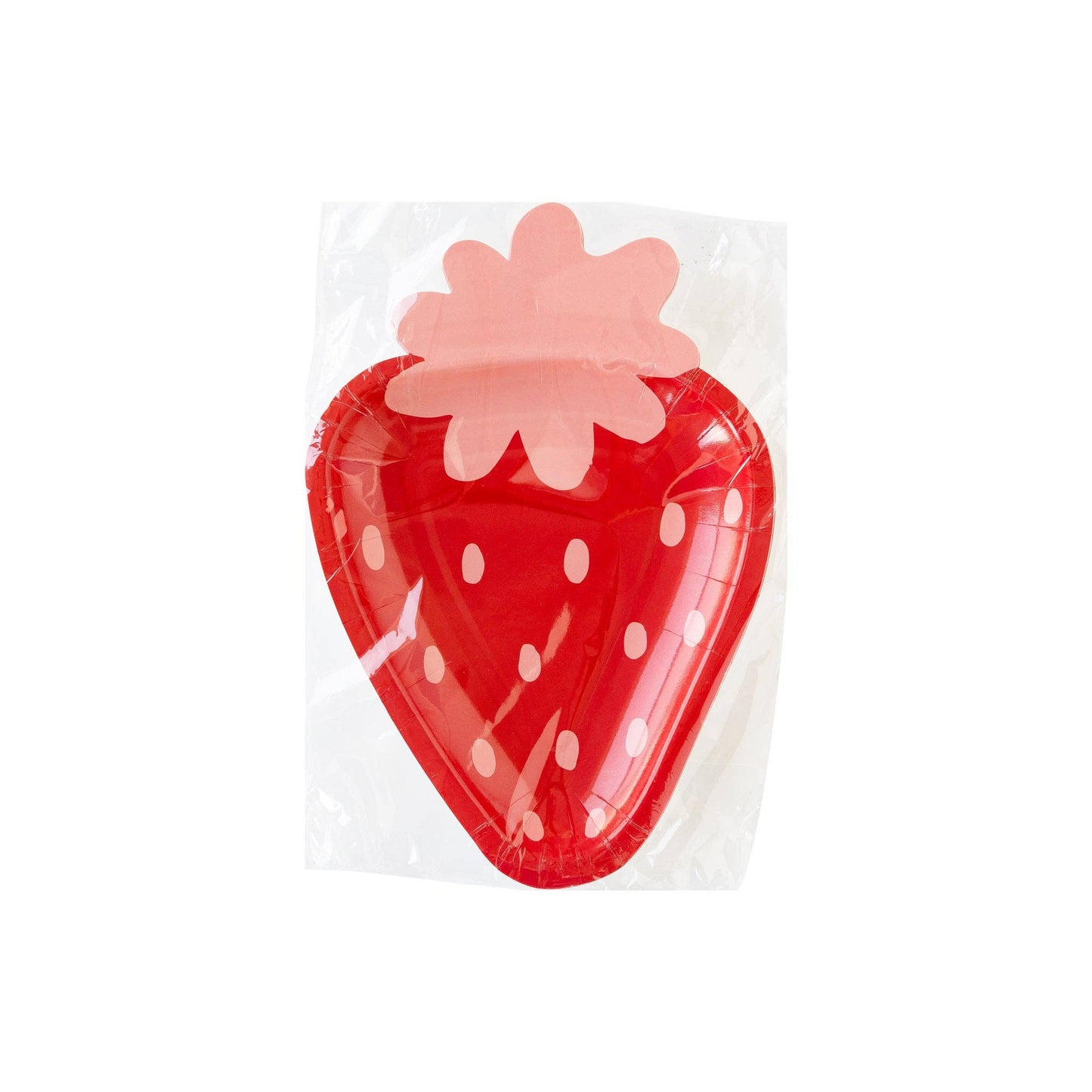 Strawberry Shaped Paper Plates