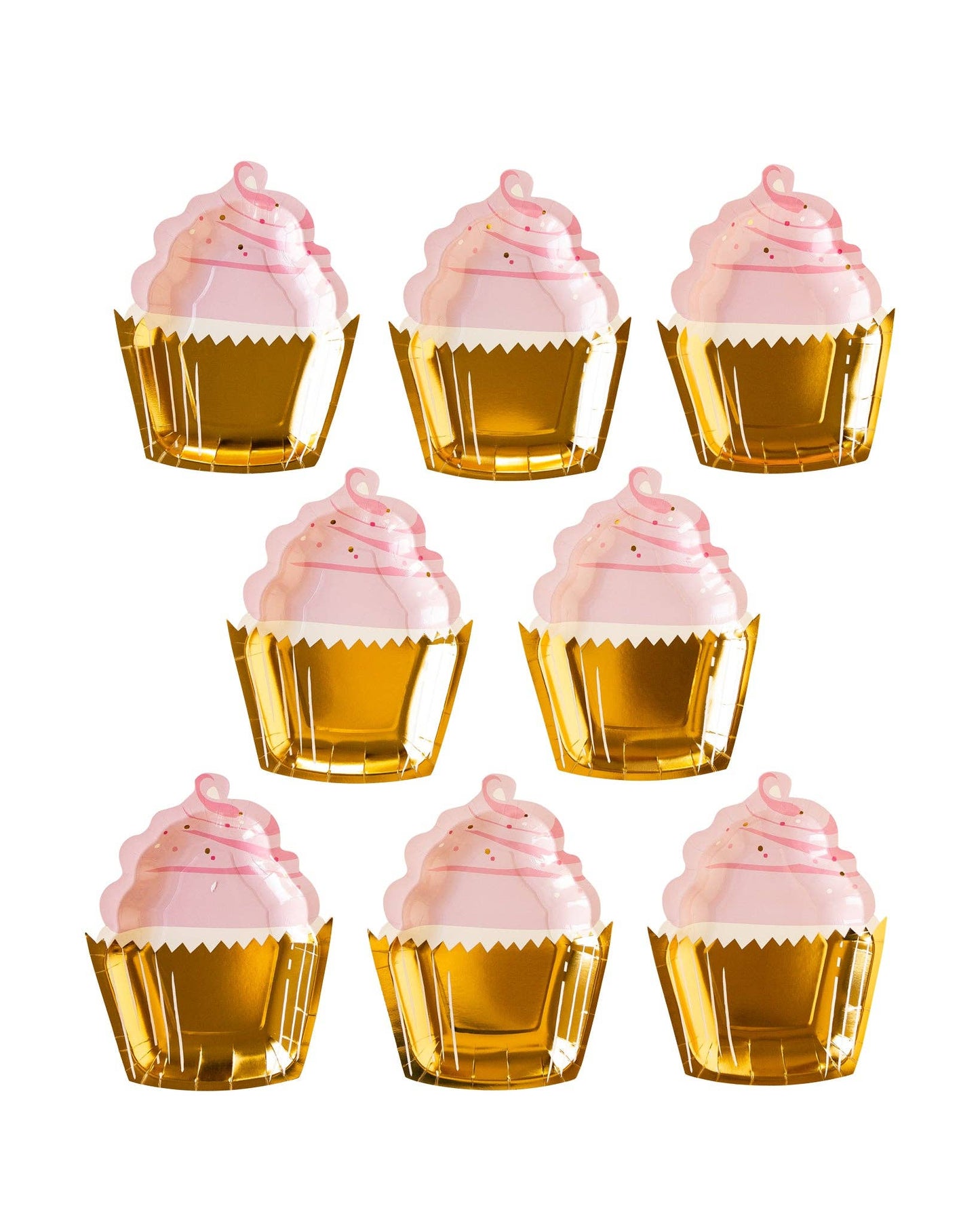 Pink Cupcake Paper Plates