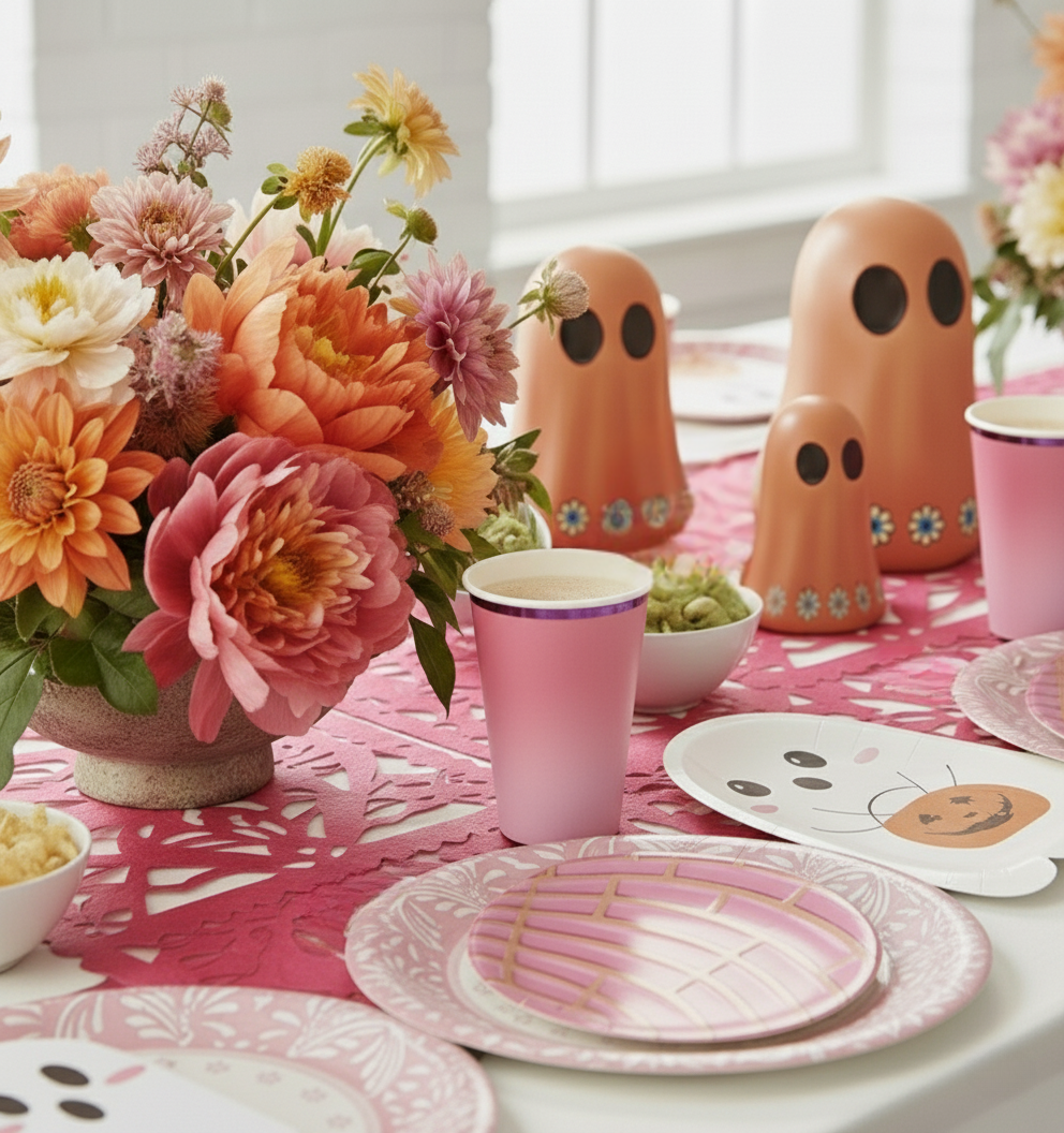 Ghost Shaped Paper Plates - 10" (pack of 12)
