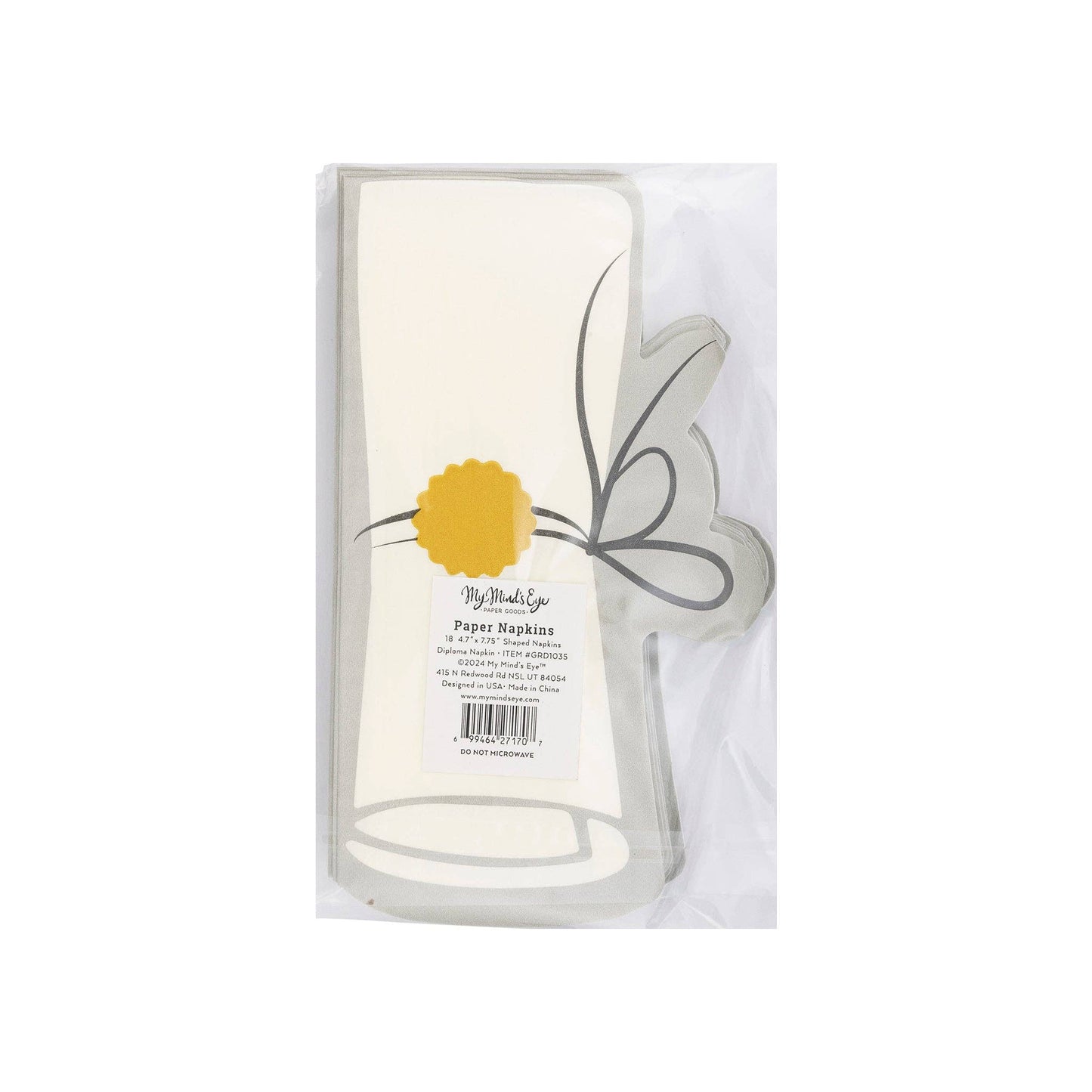 Diploma Shaped Paper Dinner Napkins