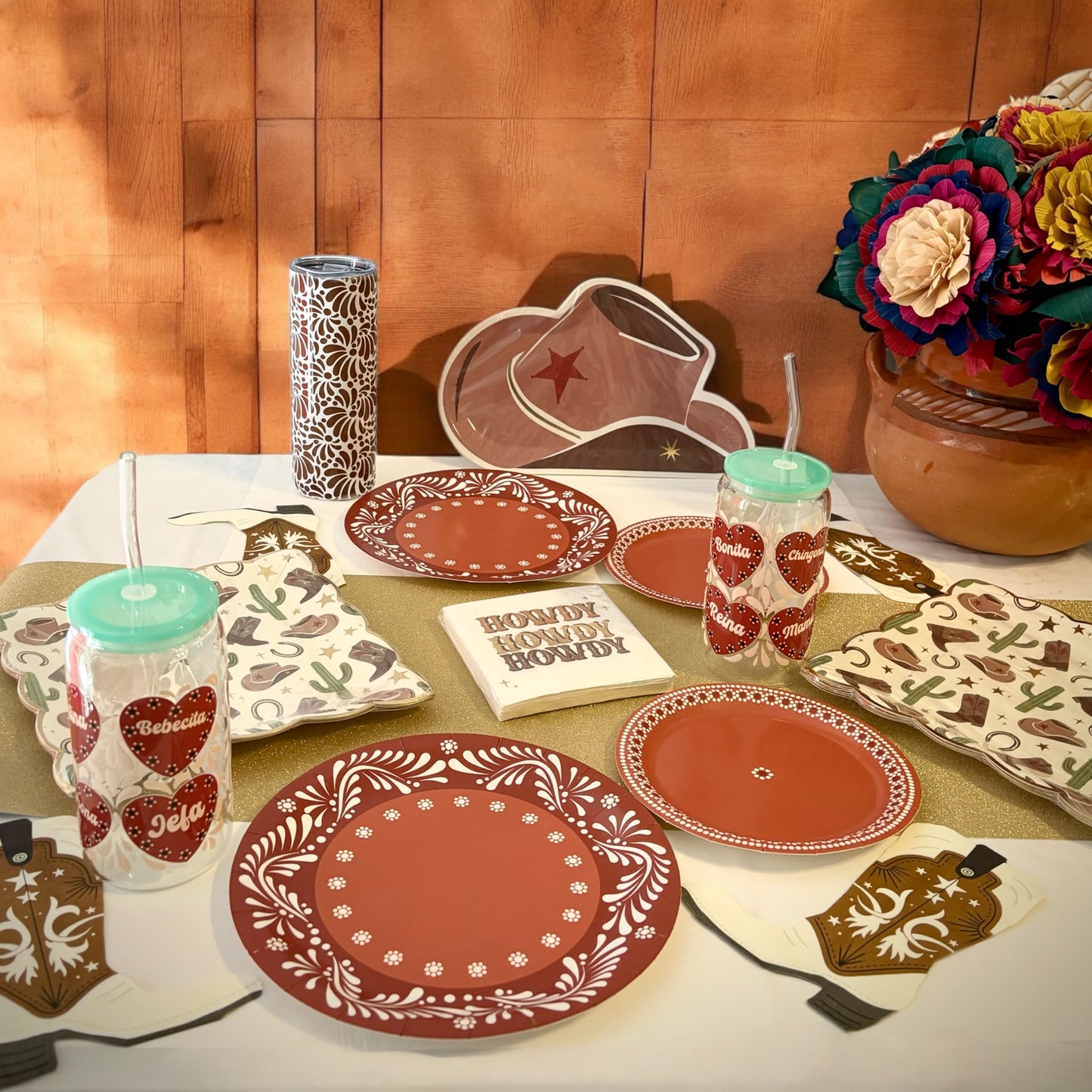 Capula Barro Paper Plates - Terracotta 7" (set of 8)
