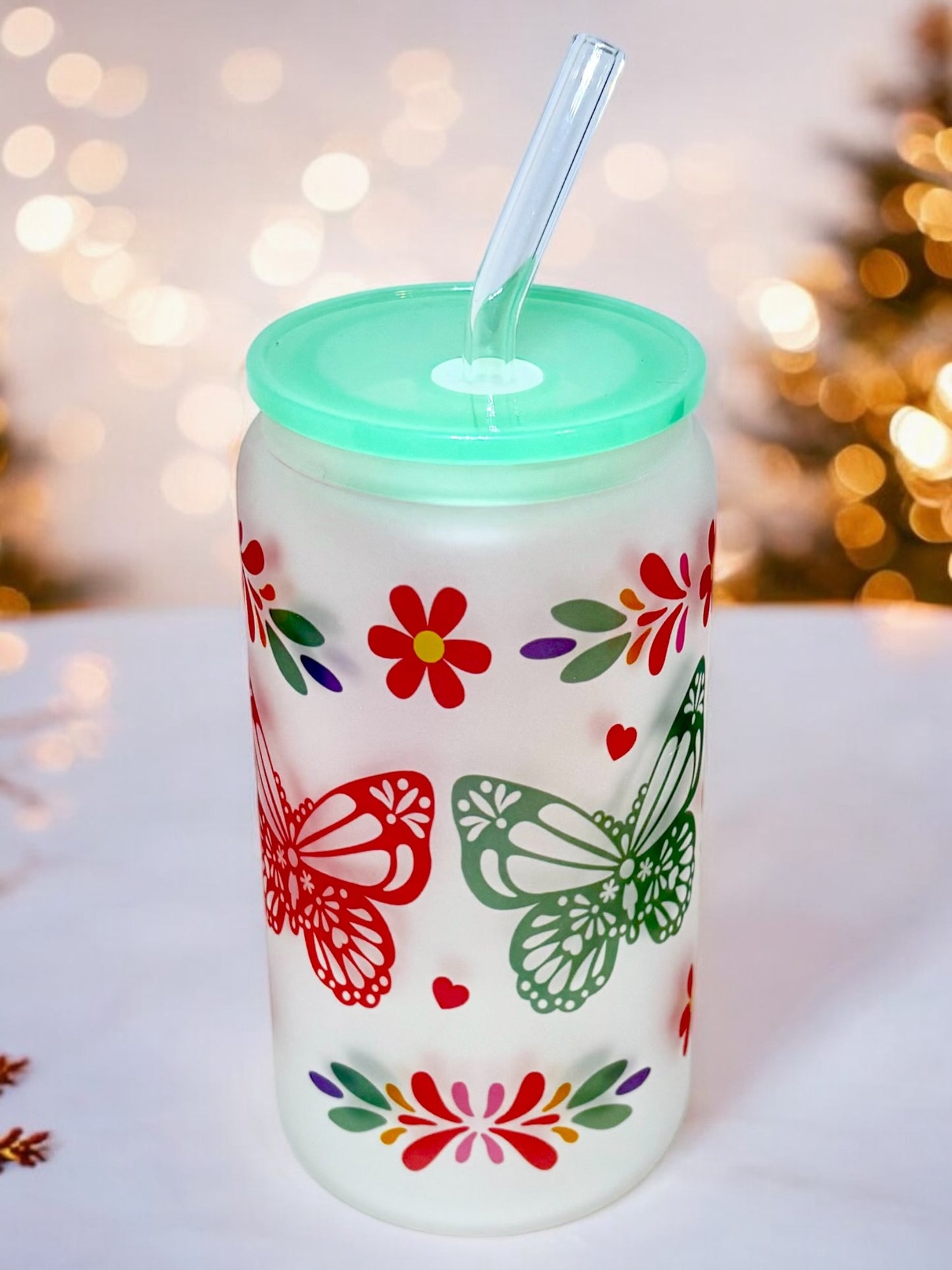 Frosted Tumbler - Mariposas