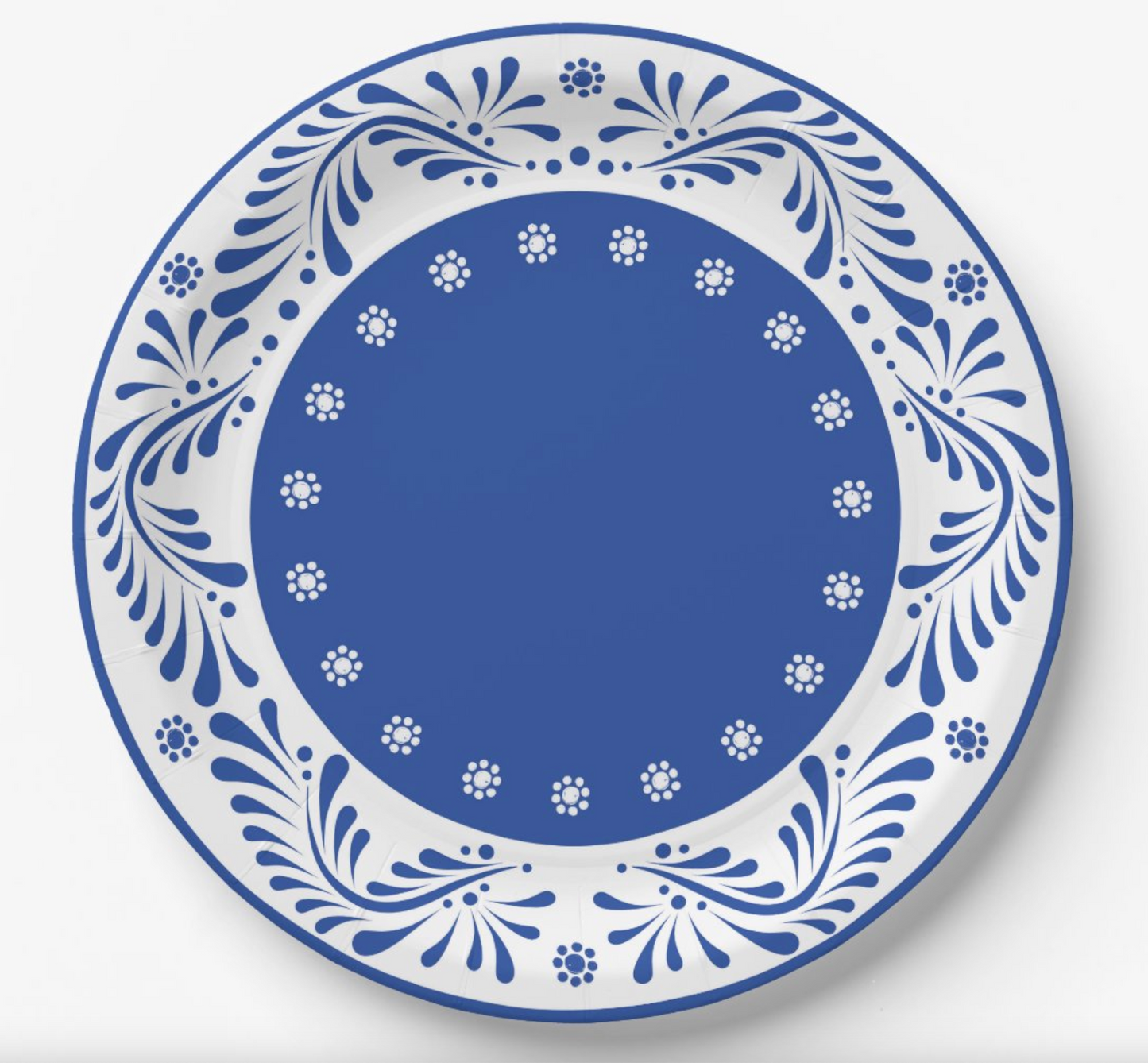 Talavera Paper Plates - Blue 9" (set of 8)