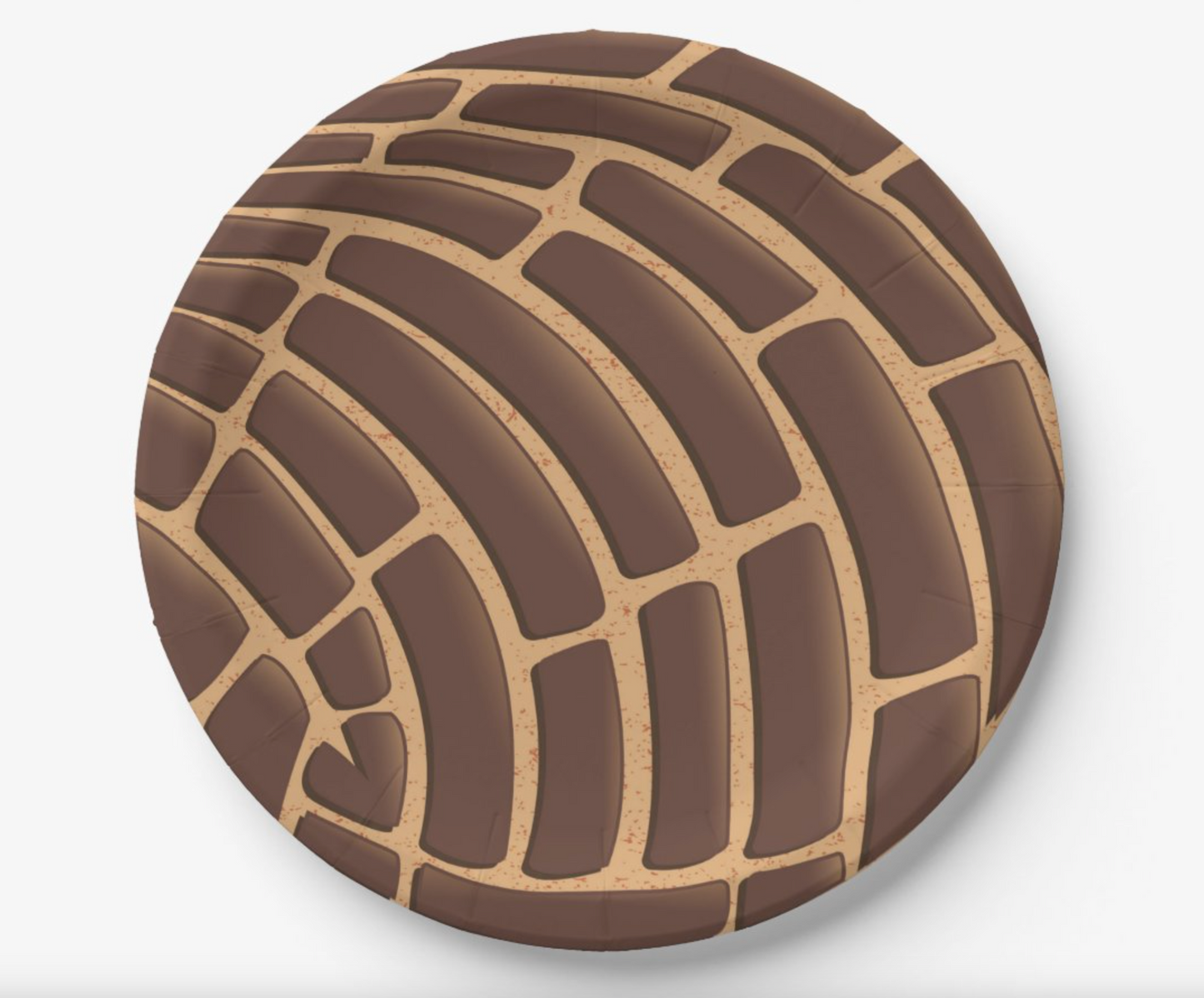 Concha Paper Plates - Brown 7" (set of 8)