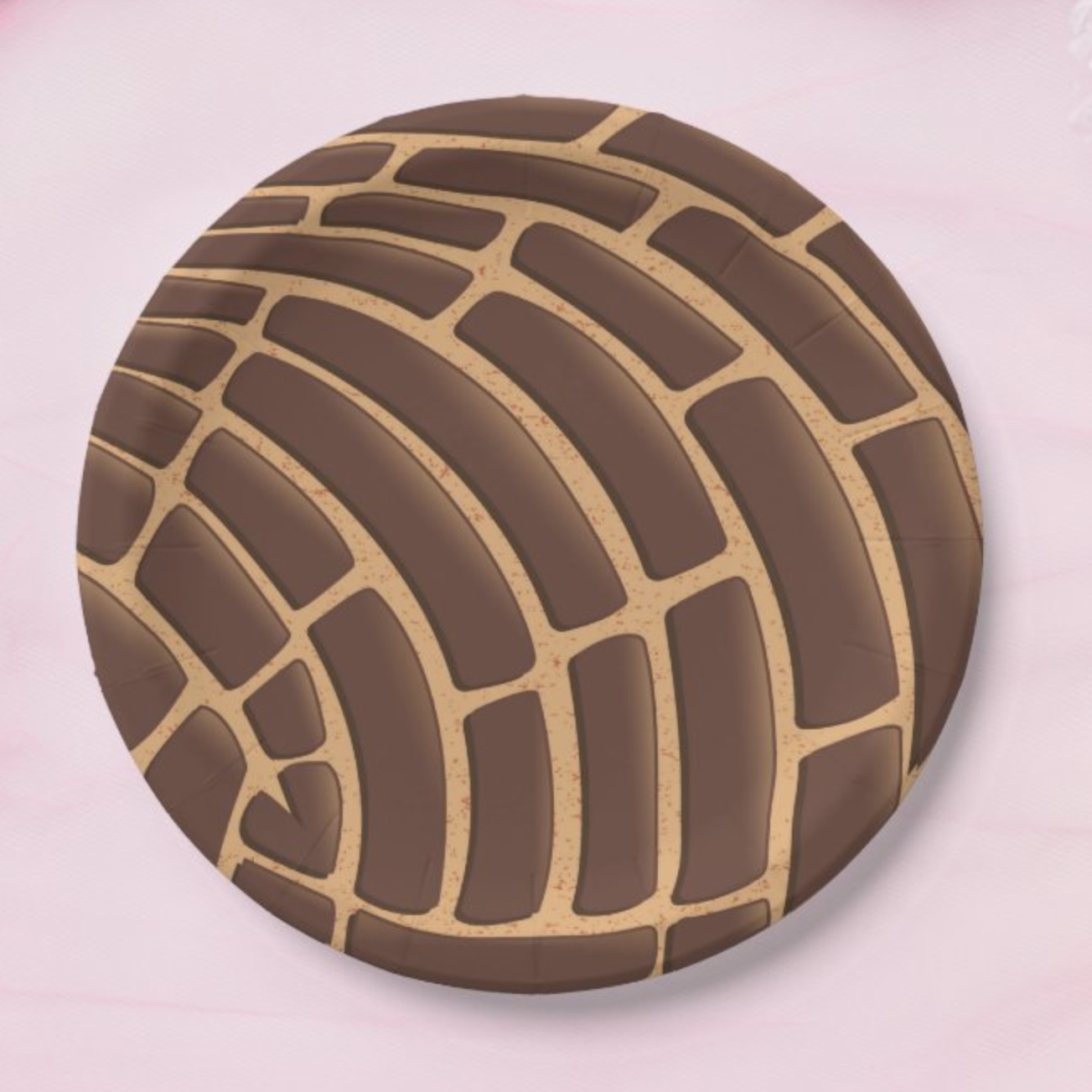 Concha Paper Plates - Brown 7" (set of 8)