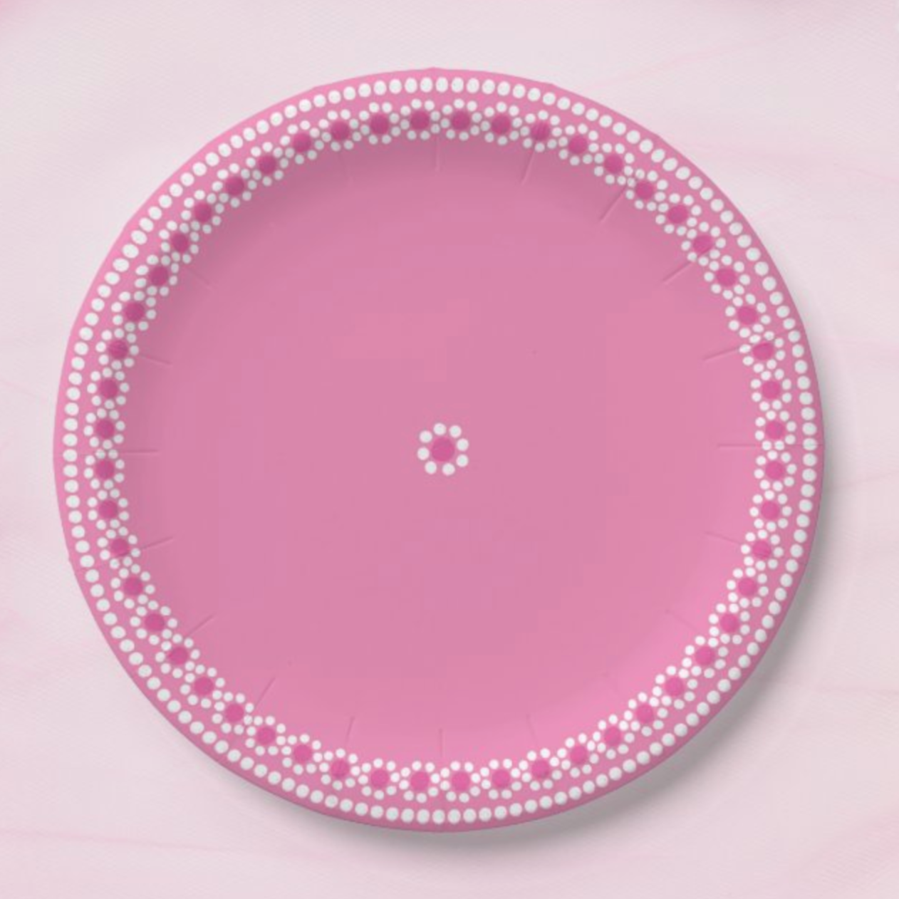 Capula Barro Paper Plates - Pink 7" (set of 8)