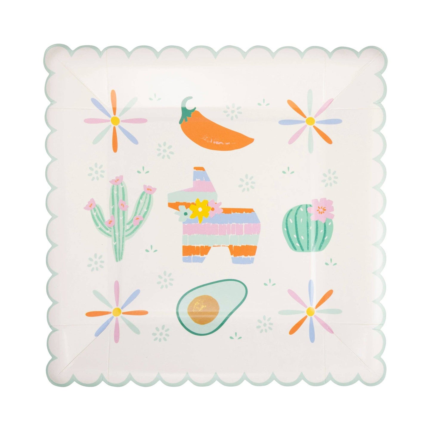 Fiesta Icons Paper Plates - 8"