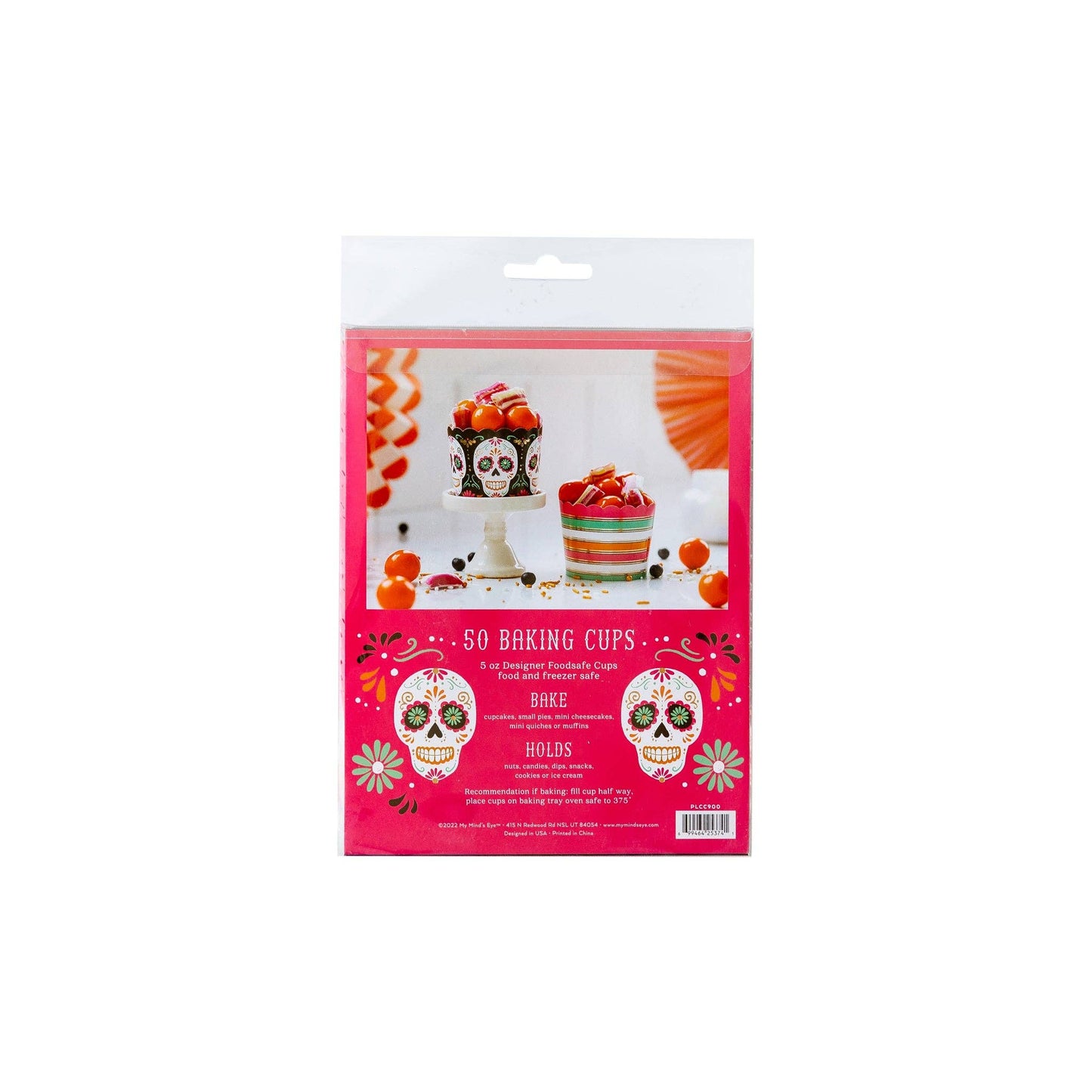 Sugar Skull & Stripe Food Cups