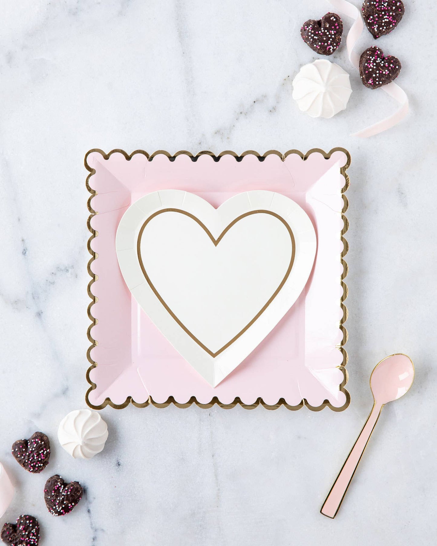 Scallop Blush Paper Plates - 9"