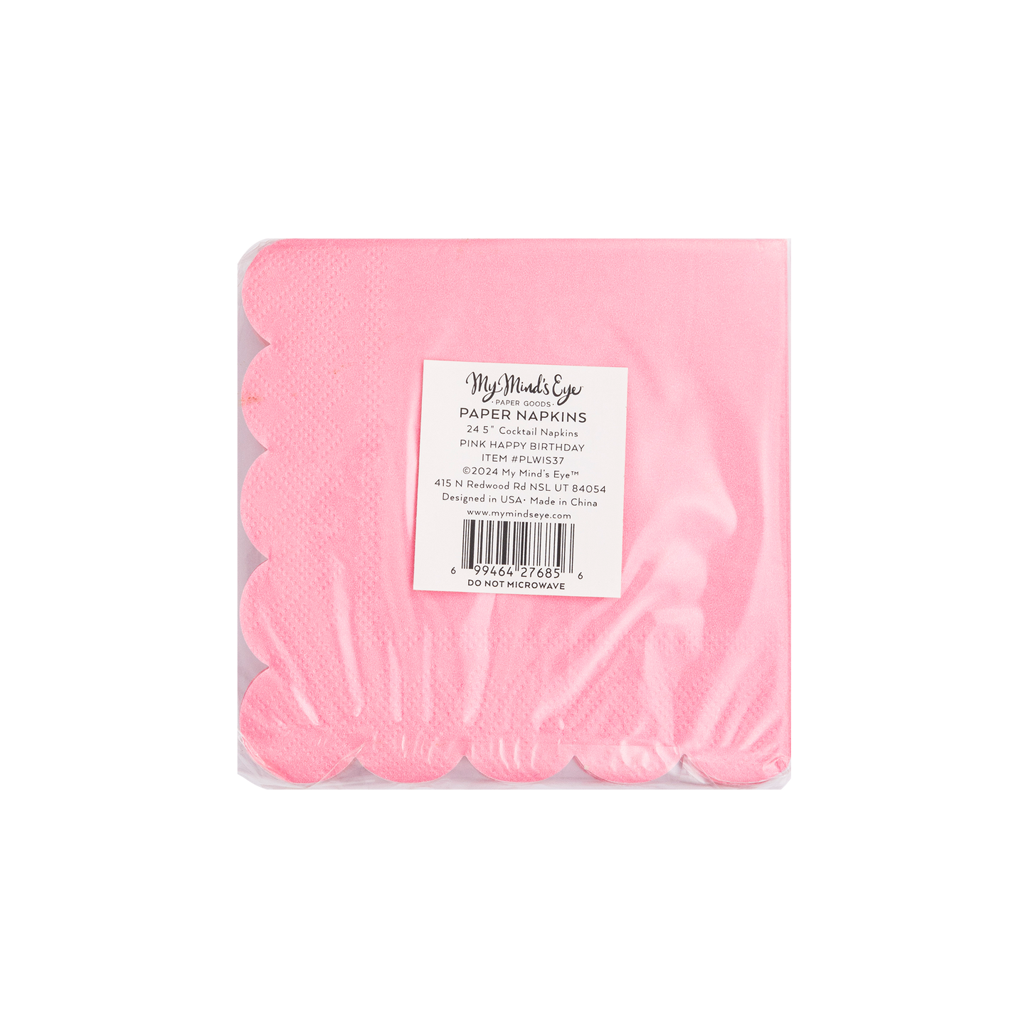 Pink Birthday Cocktail Napkins