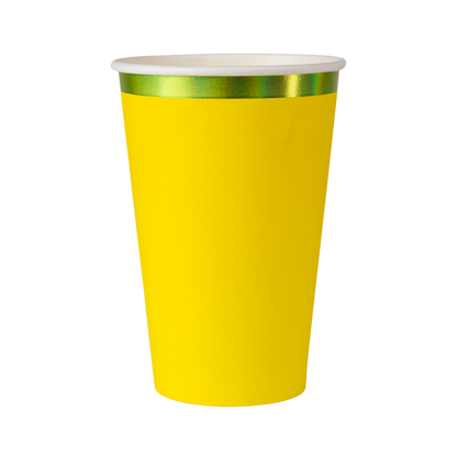 Fiesta Everyday Foil Paper Cups - Yellow