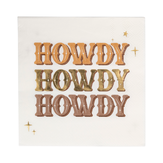 Cowboy Howdy Cocktail Napkins