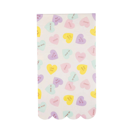 Candy Hearts Guest Napkins