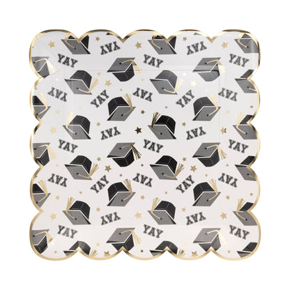 Graduation Pattern Paper Plates