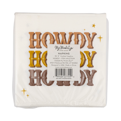 Cowboy Howdy Cocktail Napkins