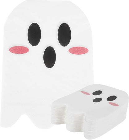 Ghost Shaped Cocktail Napkins - 5.5" (pack of 24)