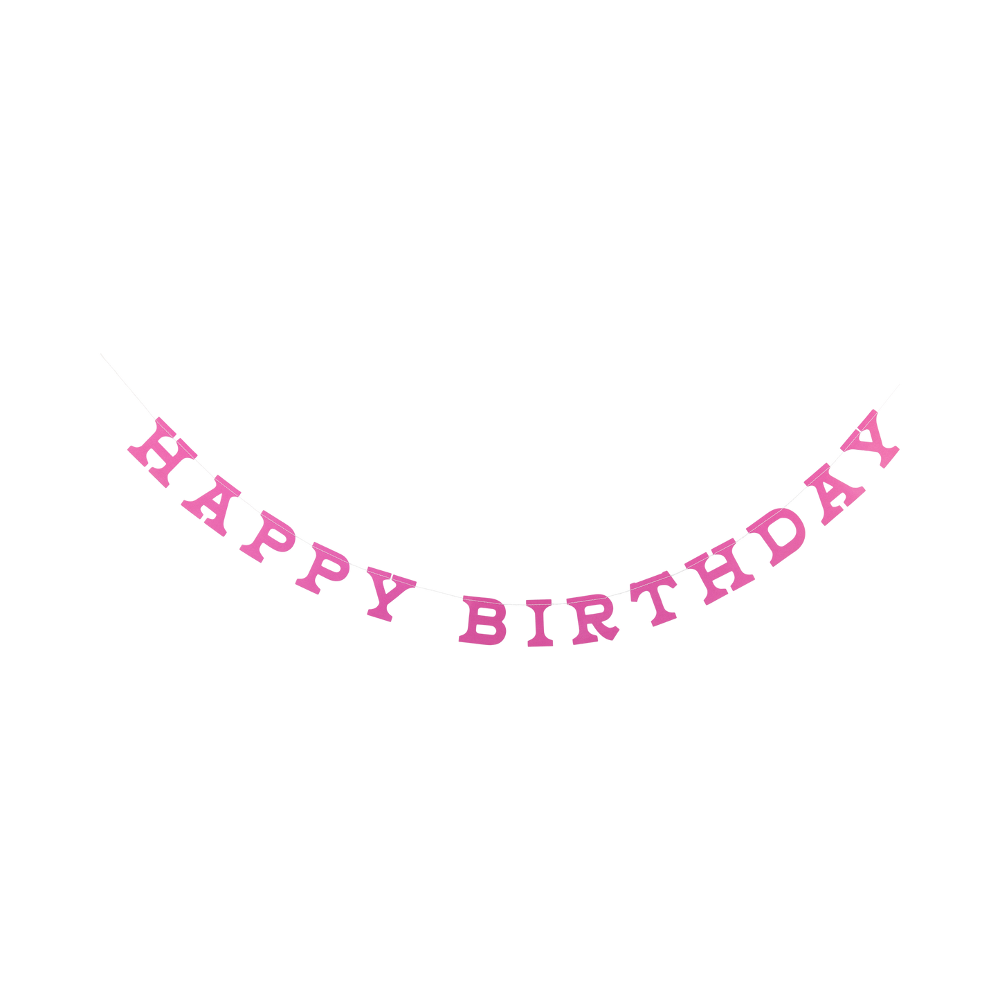 Pink Cowgirl Happy Birthday Puffy Felt Banner