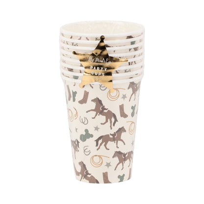 Cowboy Icons Paper Party Cups