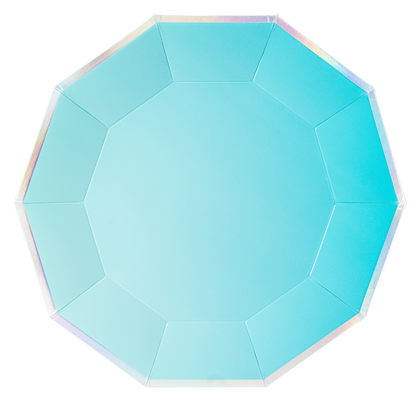 Fiesta Everyday Paper Plates - Aqua