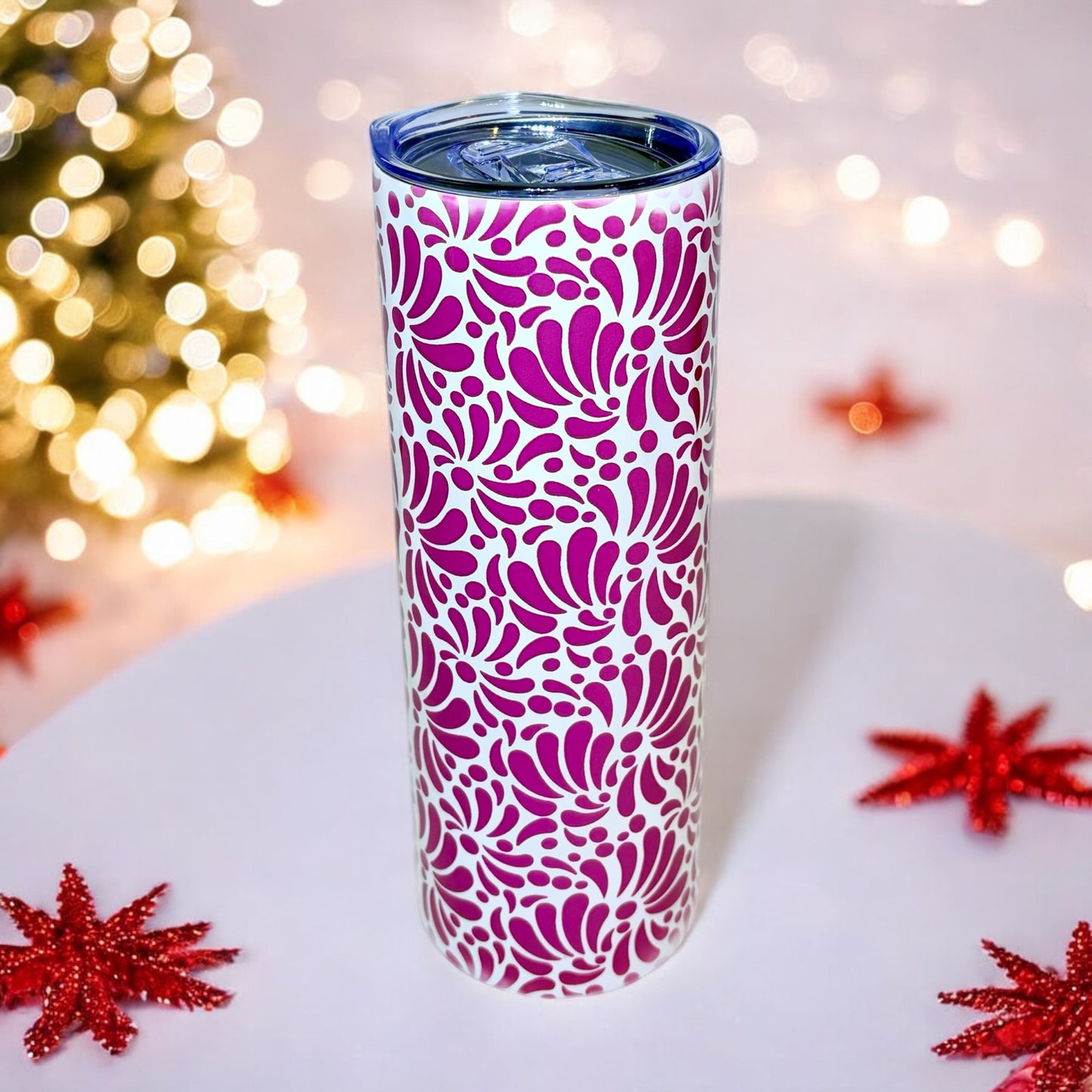 Steel Tumbler - Pink Talavera