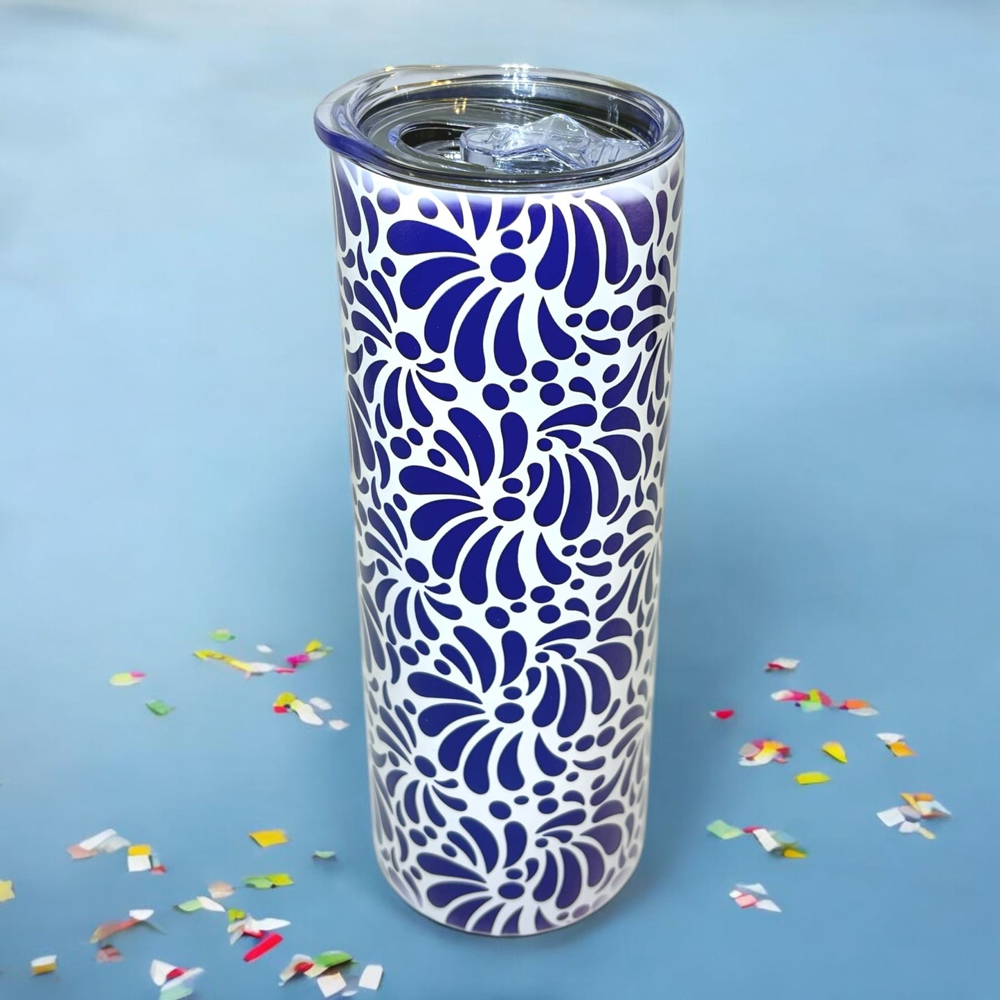 Steel Tumbler - Blue Talavera