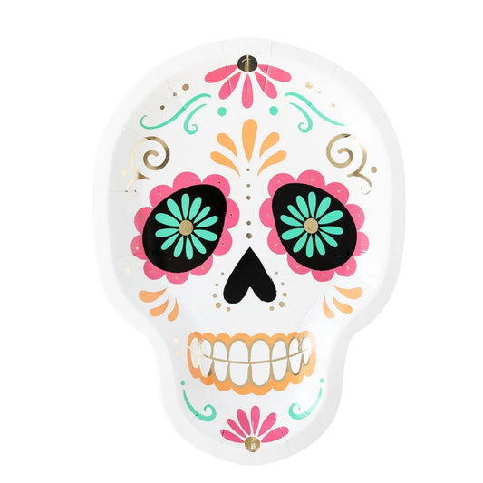 Sugar Skull Shaped Plates