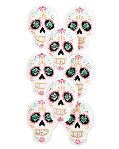 Sugar Skull Shaped Plates