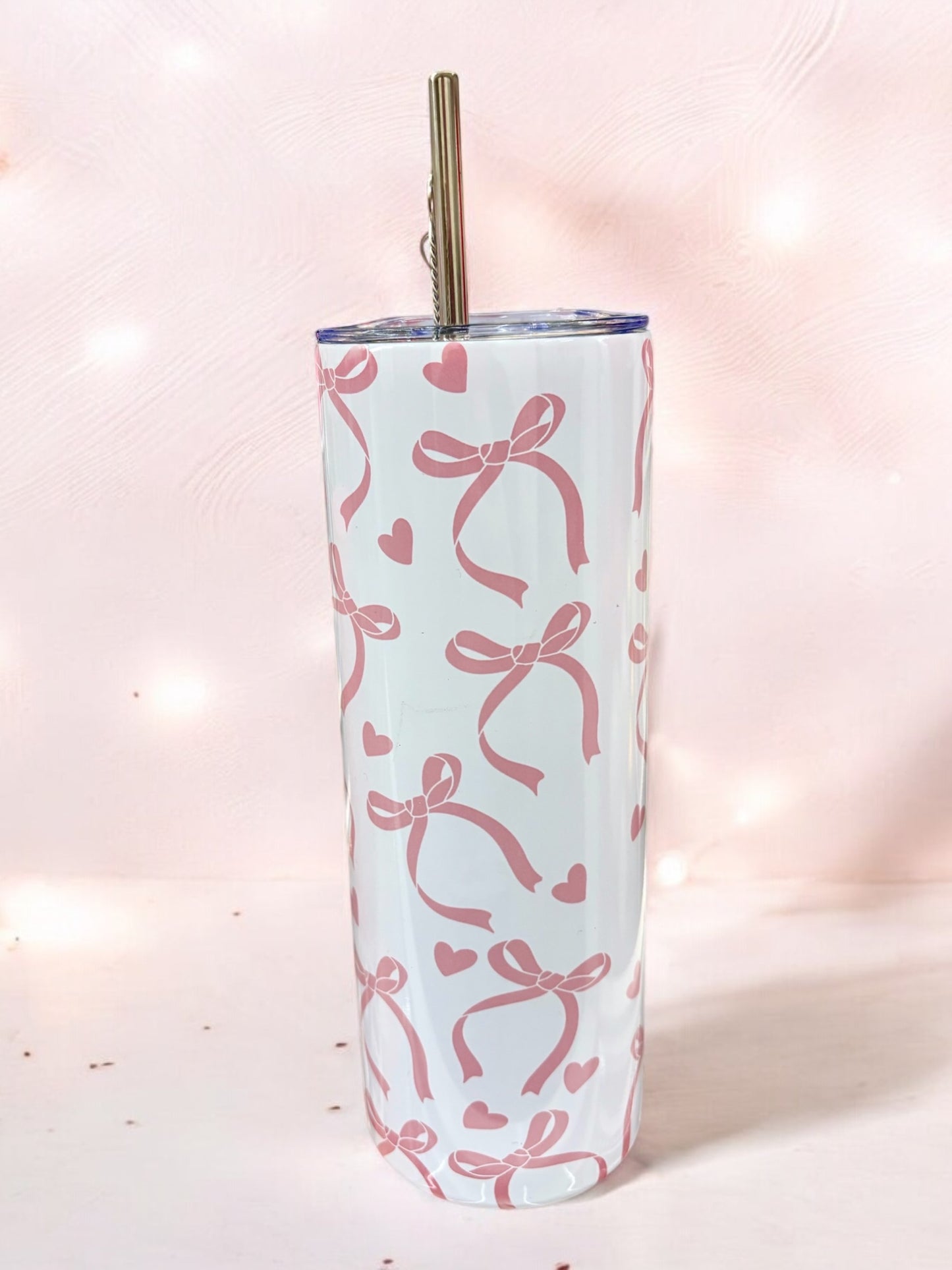 Steel Tall Tumbler - Pink Ribbons