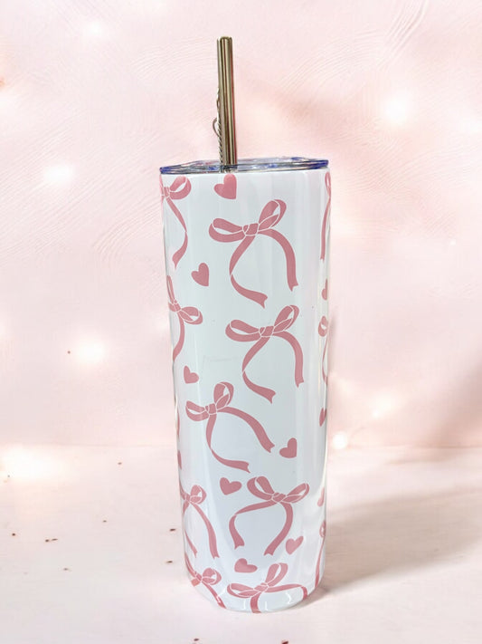 Steel Tall Tumbler - Pink Ribbons