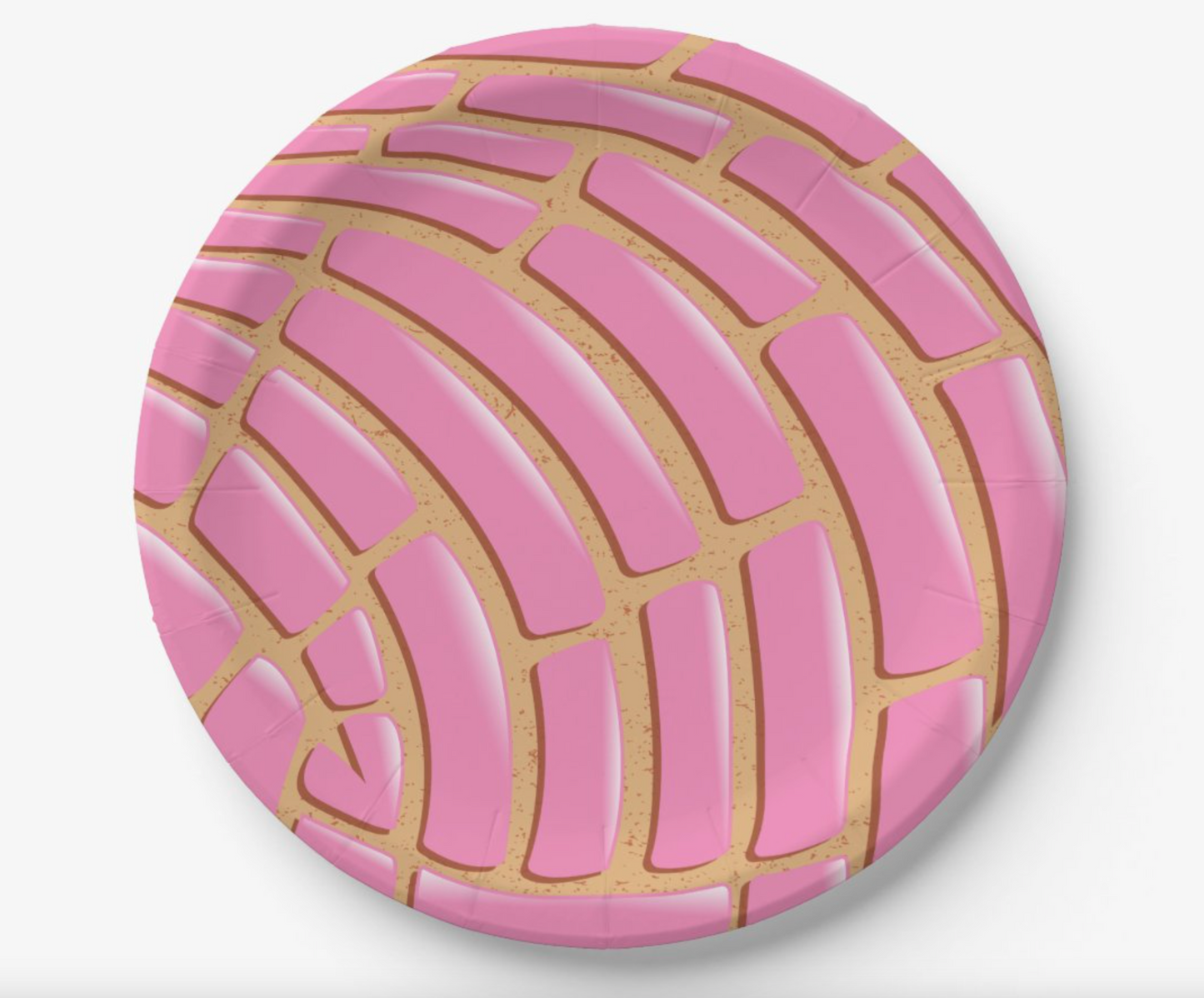 Concha Paper Plates - Pink 7" (set of 8)