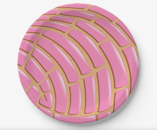 Concha Paper Plate - Pink 7"