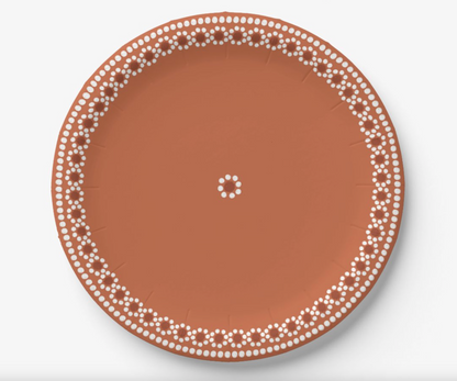 Capula Barro Paper Plates - Terracotta 7" (set of 8)