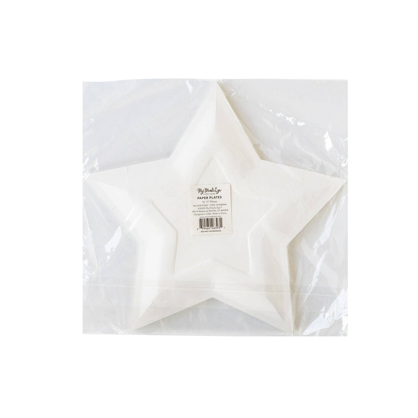 Silver Foil Star Shaped Plate