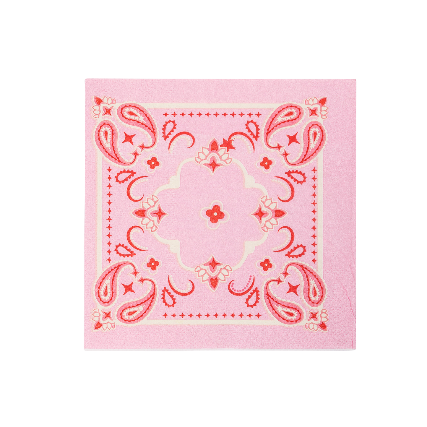 Pink Bandana Paper Cocktail Napkins